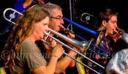 Trombone Kellie with the Northern Rivers Big Band: SILVER BLUE AND GOLD