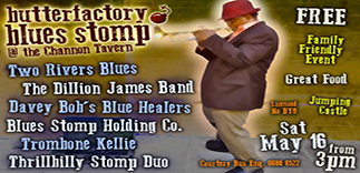‘Trombone Kellie’, Saturday May 16, 2015: Blues Stomp, Channon Butter Factory