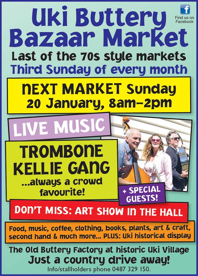 Sunday, January 20 'TROMBONE KELLIE GANG' Uki Market